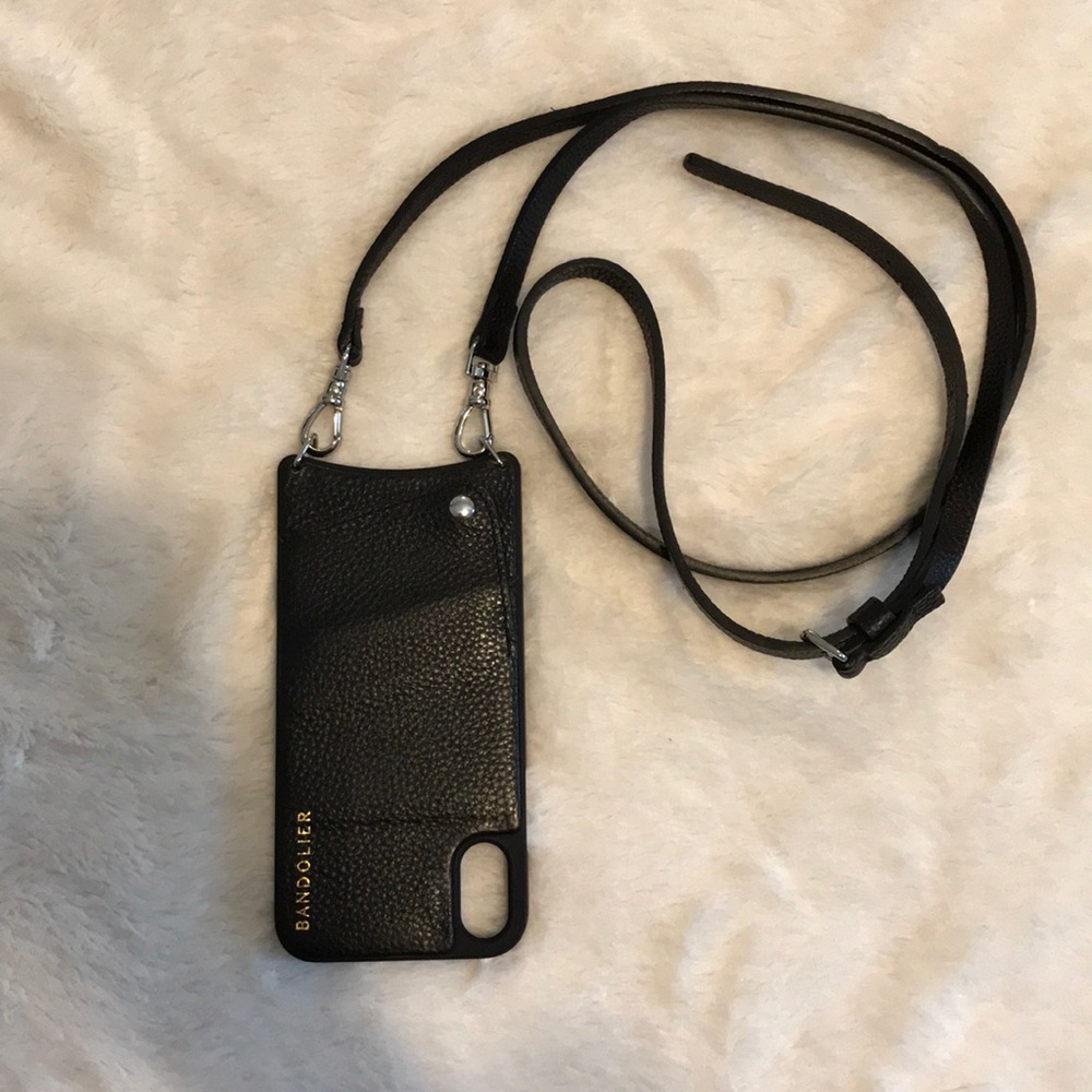 Emma Pebble Leather Bandolier Iphone X